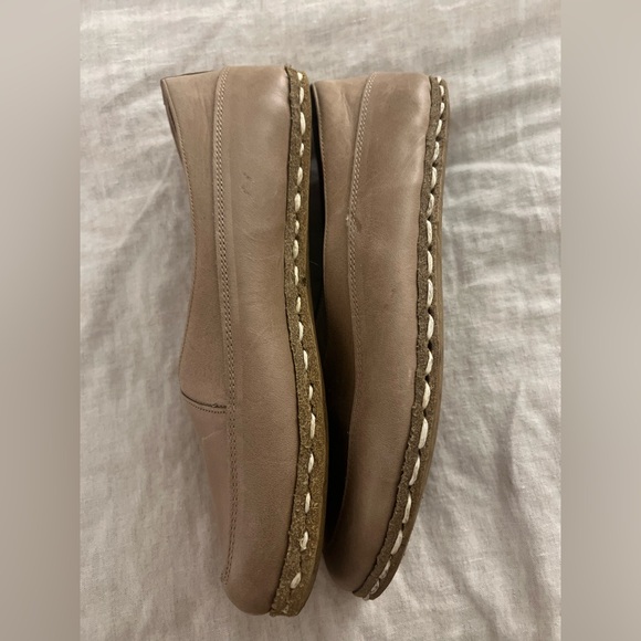Nefes Handmade Barefoot Grounding Slip-On Loafer Shoes Taupe Leather 8 - 8.5 - Picture 5 of 12